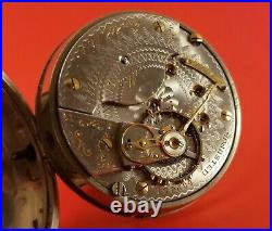 Antique Hamilton 926 Pocket Watch 18 Size 17 Jewels Heavy Coin Silver Case
