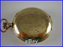 Antique Hamilton 937 18s 17 jewel gold filled Hunter case pocket watch made 1895