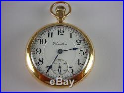 Antique Hamilton 940 Rail Road 18s pocket watch 1912 Gold filled case. 21 rubies