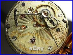 Antique Hamilton 946 18s Rail Road pocket watch 1905. High grade 23j. Nice case
