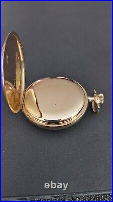 Antique Hamilton 972 Pocket Watch, 16 Size, 17-Jewel, Gold Filled Hinged Case