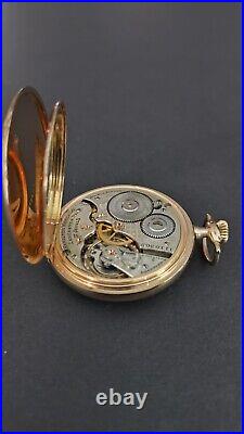 Antique Hamilton 972 Pocket Watch, 16 Size, 17-Jewel, Gold Filled Hinged Case