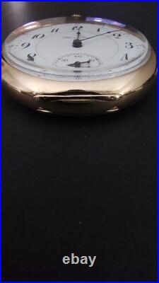 Antique Hamilton 972 Pocket Watch, 16 Size, 17-Jewel, Gold Filled Hinged Case