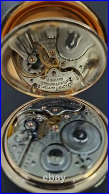 Antique Hamilton 972 Pocket Watch, 16 Size, 17-Jewel, Gold Filled Hinged Case