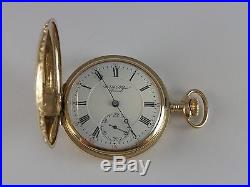 Antique Hamilton 975 pocket watch. Private label 1902. Very nice Hunter case