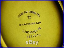 Antique Hamilton 992B 16s 21 jewel Rail Road pocket watch. Hamilton case. 1952