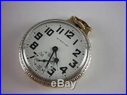 Antique Hamilton 992B 16s 21j Rail Road pocket watch. Two Tone Wadsworth case