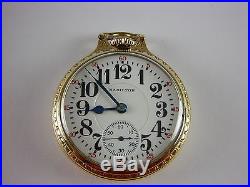 Antique Hamilton 992 16s 21 jewel Rail Road pocket watch. Wadsworth case. 1924