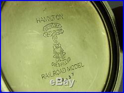 Antique Hamilton 992 16s 21 jewel Rail Road pocket watch original Hamilton case
