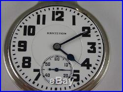 Antique Hamilton 992 16s Rail Road pocket watch. 1930. Beautiful Unique case