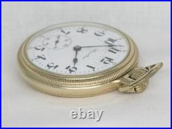 Antique Hamilton 992 21 Jewel Railroad Watch, 10k Gold Mainliner Case, Serviced