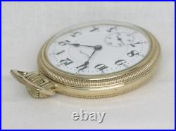 Antique Hamilton 992 21 Jewel Railroad Watch, 10k Gold Mainliner Case, Serviced