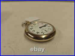 Antique Hamilton 992 21j 16s RR DRoller Pocket Watch 14KGF 25yr Case For Repair