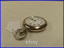 Antique Hamilton 992 21j 16s RR DRoller Pocket Watch 14KGF 25yr Case For Repair