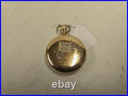 Antique Hamilton 992 21j 16s RR DRoller Pocket Watch 14KGF 25yr Case For Repair