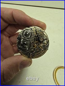 Antique Hamilton 992 21j 16s RR DRoller Pocket Watch 14KGF 25yr Case For Repair