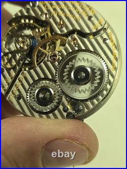 Antique Hamilton 992 21j 16s RR DRoller Pocket Watch 14KGF 25yr Case For Repair
