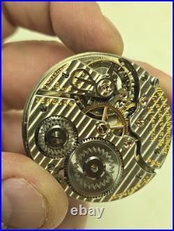 Antique Hamilton 992 21j 16s RR DRoller Pocket Watch 14KGF 25yr Case For Repair