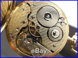Antique Hamilton 992 pocket watch 1930. San Diego Electric Railway 14k gold case