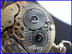 Antique Hamilton 992 pocket watch 1930. San Diego Electric Railway 14k gold case