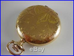 Antique Hamilton 993 type I, 16s 21 jewel gold filled Hunter case pocket watch