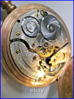 Antique Hamilton Gold Filled Grade 975 Hunting Case Pocket Watch 17 Jewels #11
