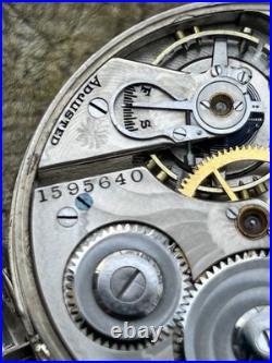 Antique Hamilton Grade 956 Pocket Watch 16s 17 Jewels 1921 Bass Case