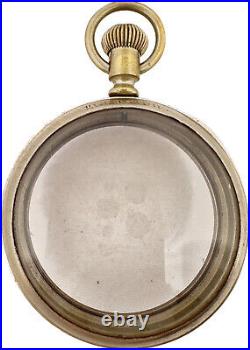 Antique Hamilton Salesman Open Face Pocket Watch Case for 18 Size Nickel