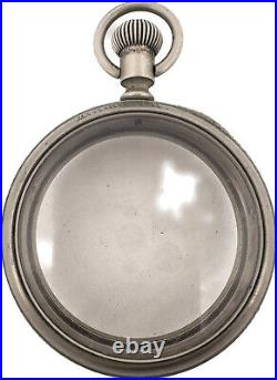 Antique Hamilton Salesman Open Face Pocket Watch Case for 18 Size Nickel Altered
