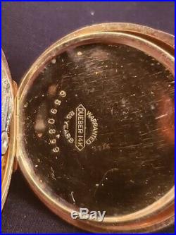 Antique Hampden 14k Yellow Gold Pocket Watch Full Hunter Case