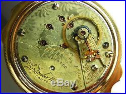 Antique Hampden 18s Beautiful Gold Filled case 21 jewel Rail Road pocket watch