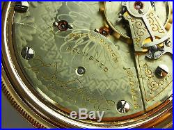 Antique Hampden 18s Beautiful Gold Filled case 21 jewel Rail Road pocket watch