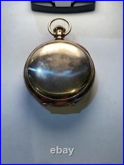Antique Hampden Hayward 18s 11j Gold Filled Hunting Case Pocket Watch, ca 1884