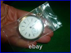 Antique Hampden Model Pocket Watch Running Canton OH Philadelphia Silverode Case