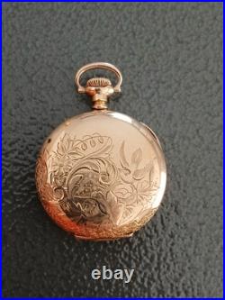 Antique Hampden Molly Stark 3/0sz Pocket Watch 7j RUN'S
