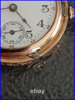 Antique Hampden Molly Stark 3/0sz Pocket Watch 7j RUN'S