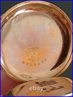 Antique Hampden Molly Stark 3/0sz Pocket Watch 7j RUN'S