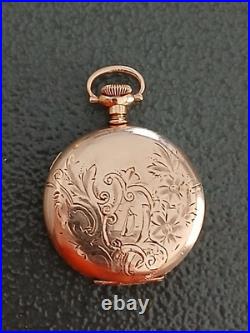 Antique Hampden Molly Stark 3/0sz Pocket Watch 7j RUN'S