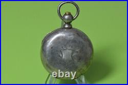 Antique Hampden Watch Co. Pocket Watch Key Wind Coin Silver Case