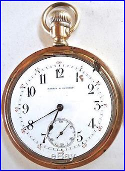 Antique Harris & Esterly Vacherone Gold-Filled Pocket Watch Swing-Out Case 21j