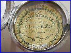 Antique Hollison Liverpool Verge Fusee Pair Case Pocket Watch. Runs