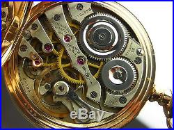 Antique Howard series 10, 16s 21 Jewels Rail Road pocket watch. Howard case 1913
