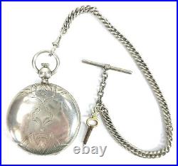 Antique Hunter Case Coin Silver American Pocket Watch Co. Waltham P. S. Bartlett