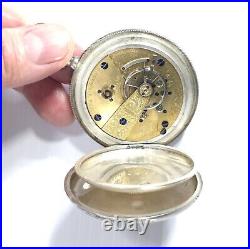 Antique Hunter Case Coin Silver American Pocket Watch Co. Waltham P. S. Bartlett