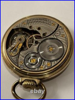 Antique ILLINOIS Railroad Pocket Watch 21 J Capital Ser. # 4009300. Keystone case