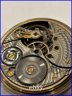 Antique ILLINOIS Railroad Pocket Watch 21 J Capital Ser. # 4009300. Keystone case