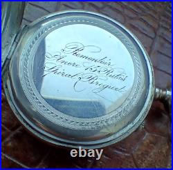 Antique IXL Prot Eterna Swiss Made Pocket Watch in Silver Case