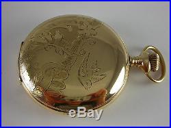 Antique Illinois 16s Beautiful Gold Filled Hunter's case Rail Road pocket watch