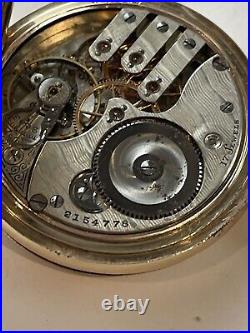 Antique Illinois 17 jewel Pocket watch Hunter case working