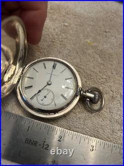 Antique Illinois Coin Silver Hunting Case Pocket Watch
